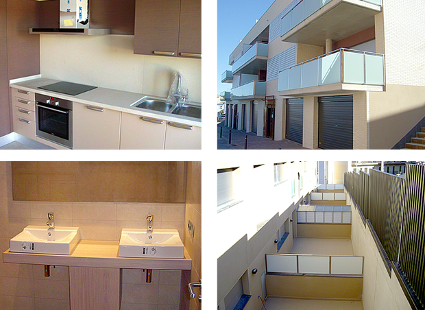 Edifici plurifamiliar de pisos a Palamós, Girona. Acabats de qualitat. Banys i cuines totalment equipades. Terrasses privades